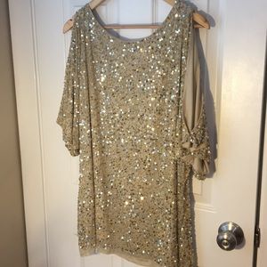 Gorgeous champagne sequin top